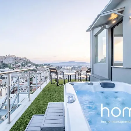 Ll Extraordinary Homm Suites Acropolis & Lycabettus Views With Jacuzzi Apartment