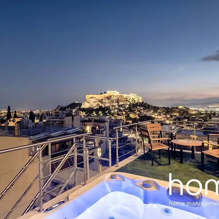 Ll Extraordinary Homm Suites Acropolis & Lycabettus Views With Jacuzzi Apartment Athens