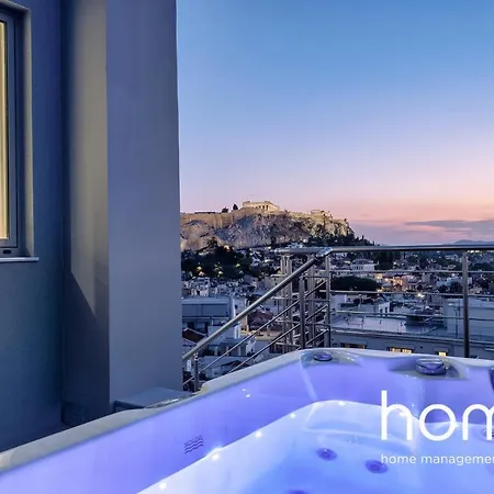 Ll Extraordinary Homm Suites Acropolis & Lycabettus Views With Jacuzzi Athens